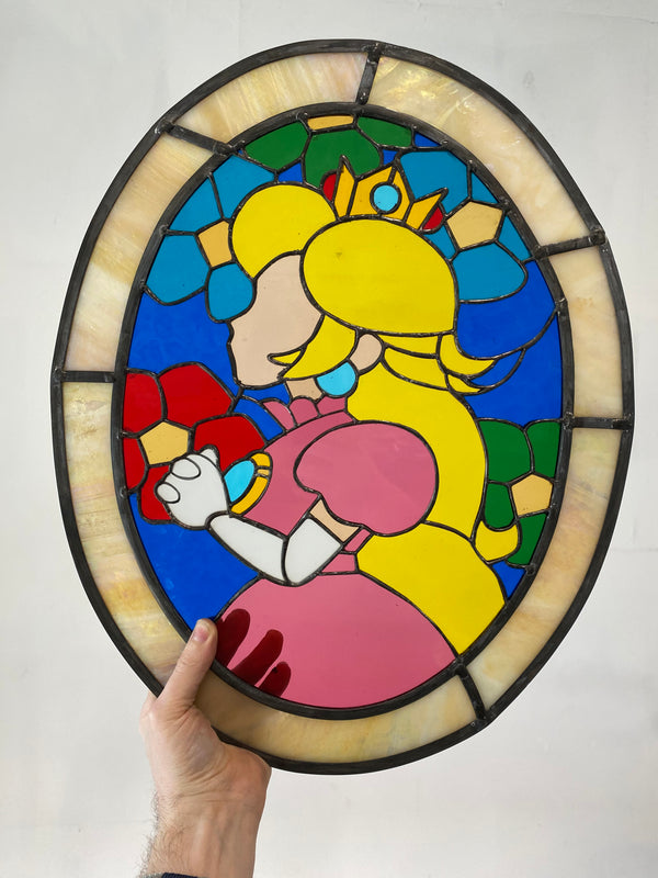 A Mario Day Tribute Through Stained Glass