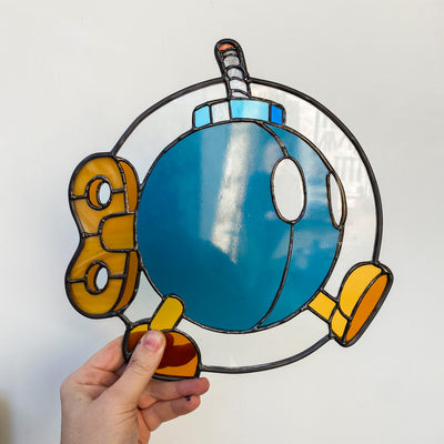 bob-omb stained glass sun-catcher