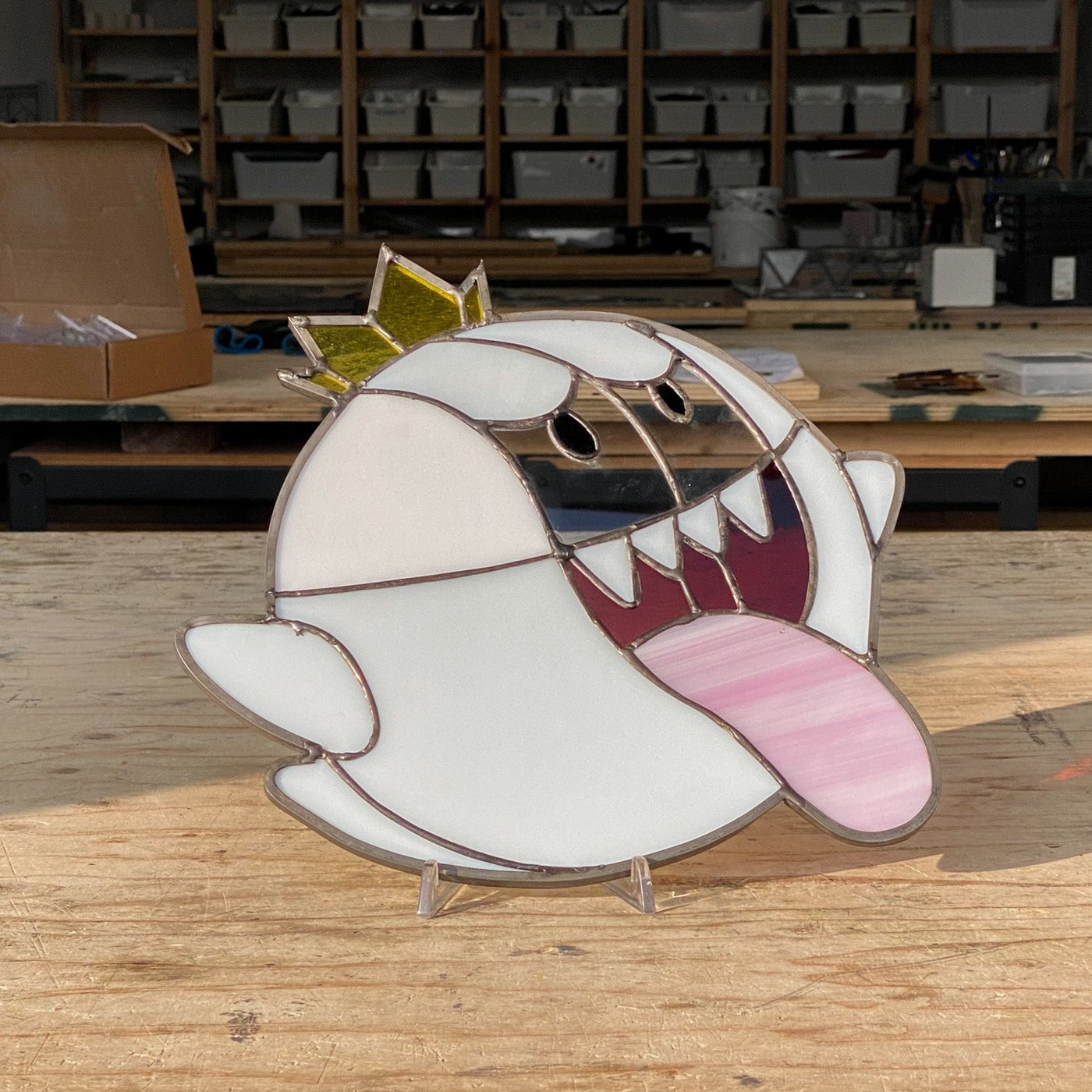 king boo stained glass sun-catcher_version 1