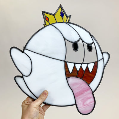 king boo stained glass sun-catcher_version 2