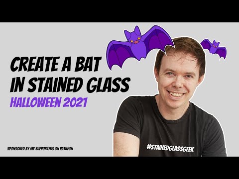 Halloween Bat (2021) Stained Glass Art