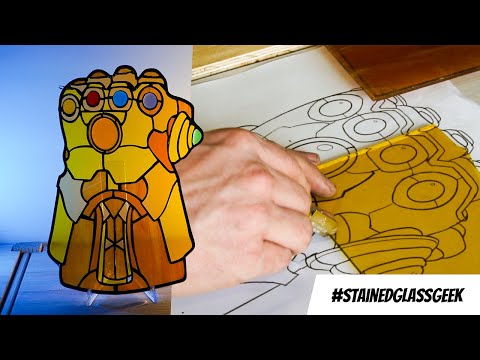 Infinity Gauntlet Inspired Stained Glass Pattern