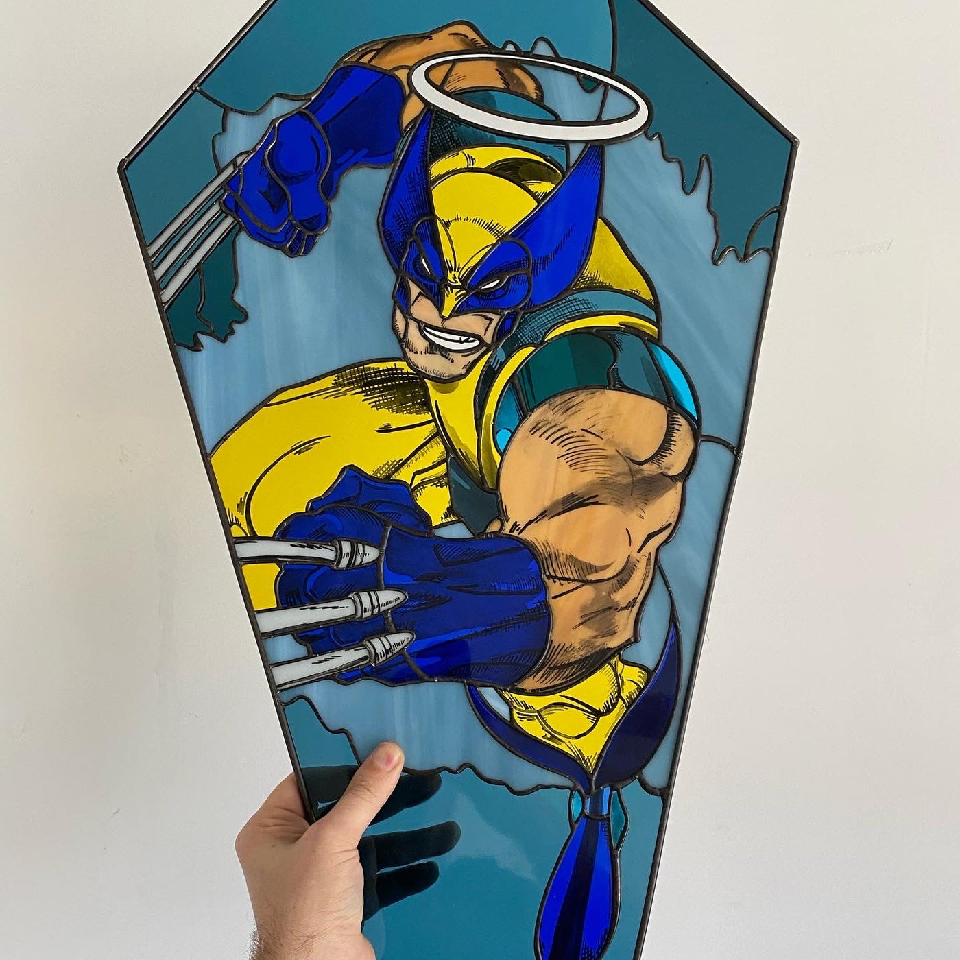 Heroes Never Die - Wolverine Inspired Stained Glass Art_2