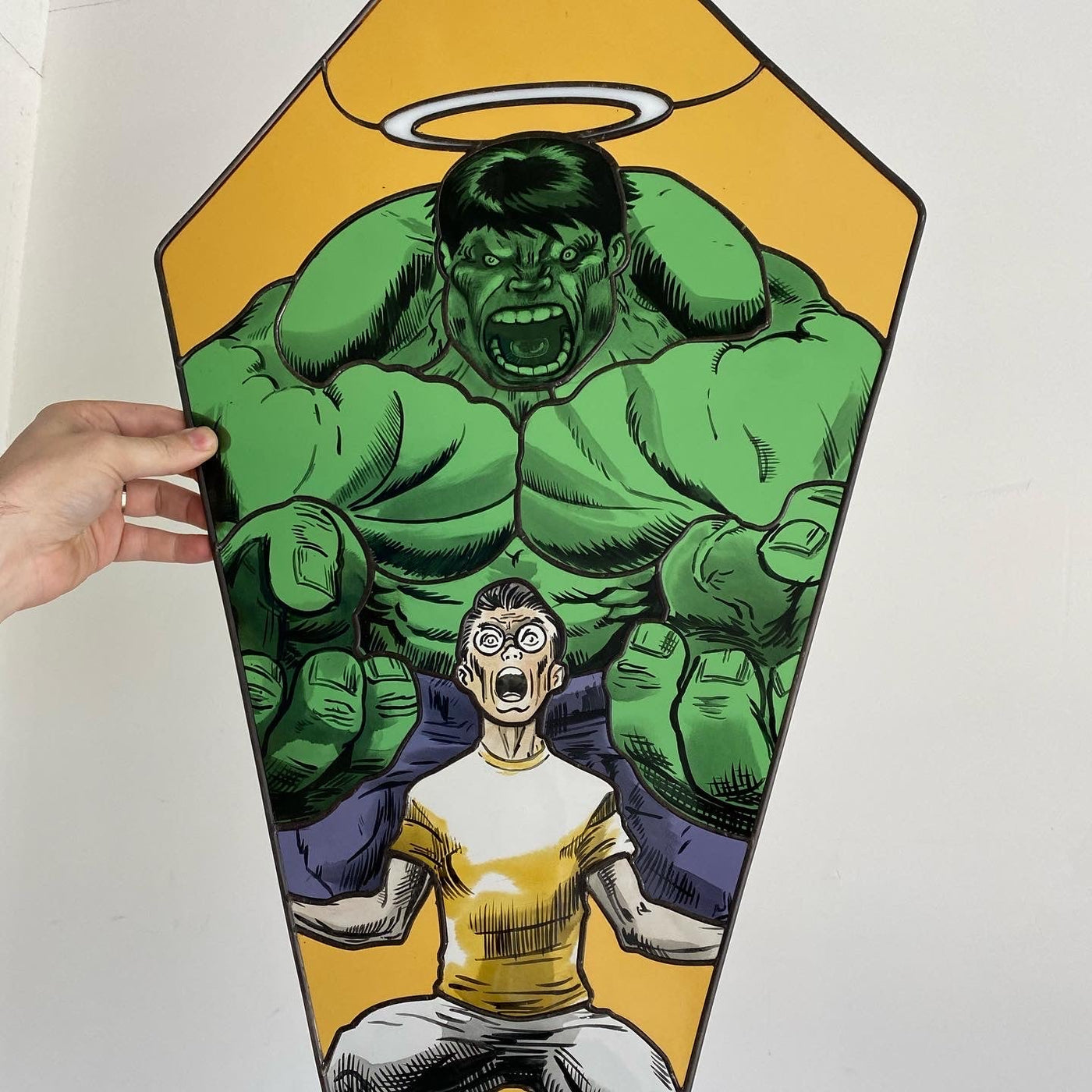 Heroes Never Die - The Hulk Inspired Stained Glass Art Heroes Never Die - The Hulk Inspired Stained Glass Art