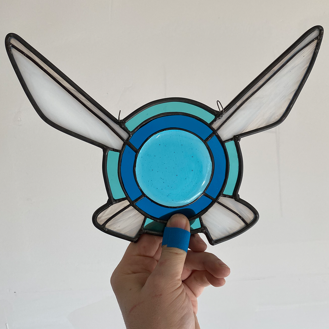 The Legend of Zelda's Navi Fairy Inspired Stained Glass Art Stained Glass Geek