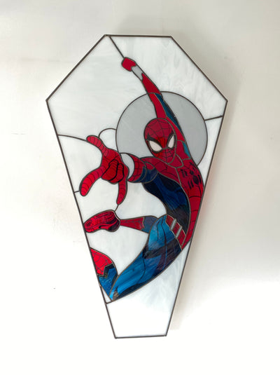 SpidermanHeroes Never Die - Spider-Man Inspired Stained Glass Art_1