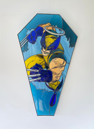 Heroes Never Die - Wolverine Inspired Stained Glass Art_1