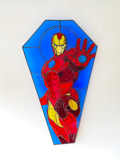 Iron ManHeroes Never Die - Iron Man Inspired Stained Glass Art_1