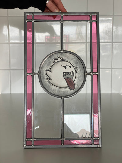 King Boo Inspired Stained Glass Panel