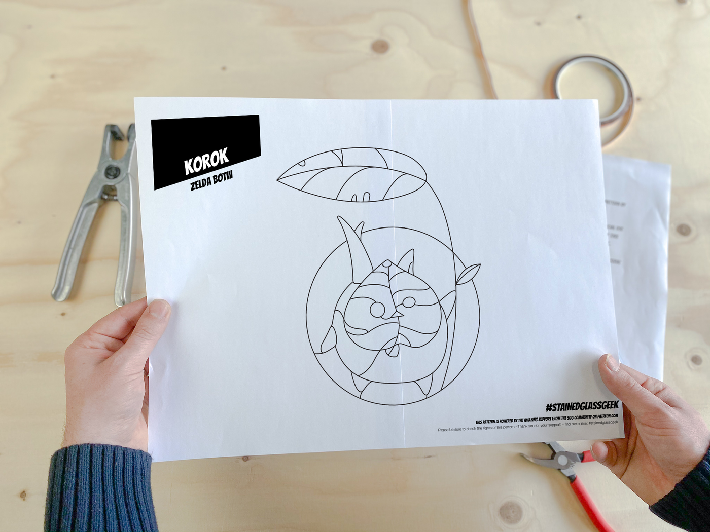 Makar Inspired Stained Glass Pattern