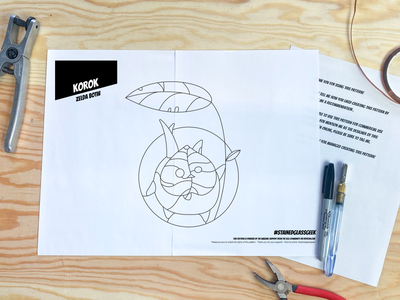 Makar Inspired Stained Glass Pattern