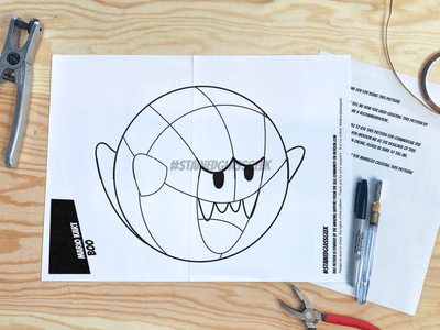 Boo Inspired Stained Glass Pattern