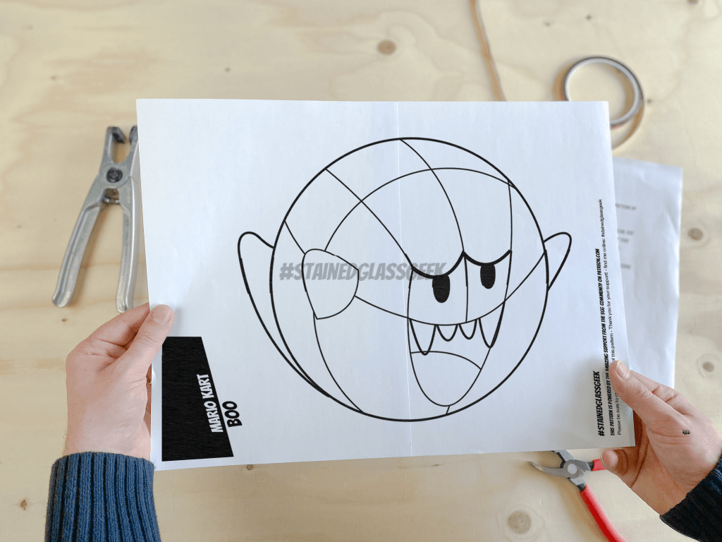 Boo Inspired Stained Glass Pattern