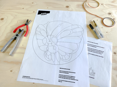 pokemon butterfree a2 round stained glass pattern pdf 2