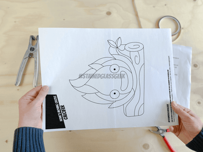 calcifer stained glass pattern