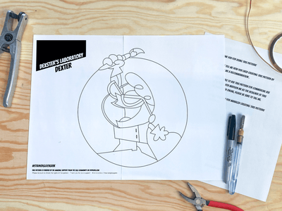 dexter's laboratory a3 round stained glass pattern pdf 