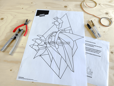 Haunter Inspired Stained Glass Pattern