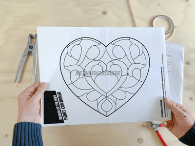Breath of the Wild: Heart Container Inspired Stained Glass Pattern