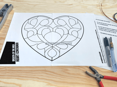 Breath of the Wild: Heart Container Inspired Stained Glass Pattern