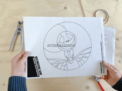 Jack Skellington Inspired Stained Glass Pattern