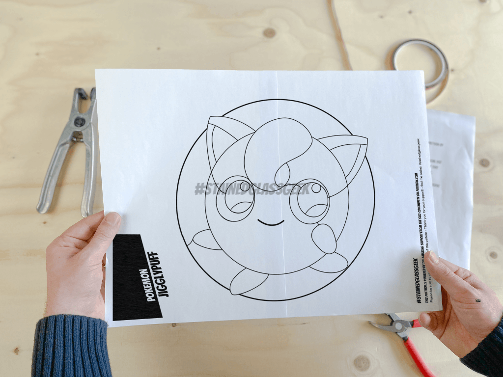 Jigglypuff Inspired Stained Glass Pattern