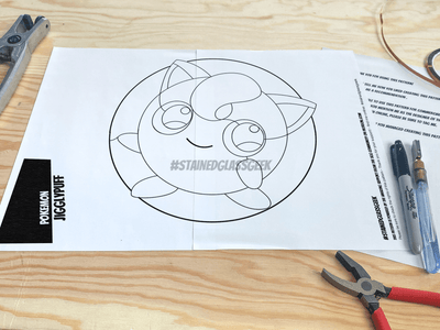 Jigglypuff Inspired Stained Glass Pattern