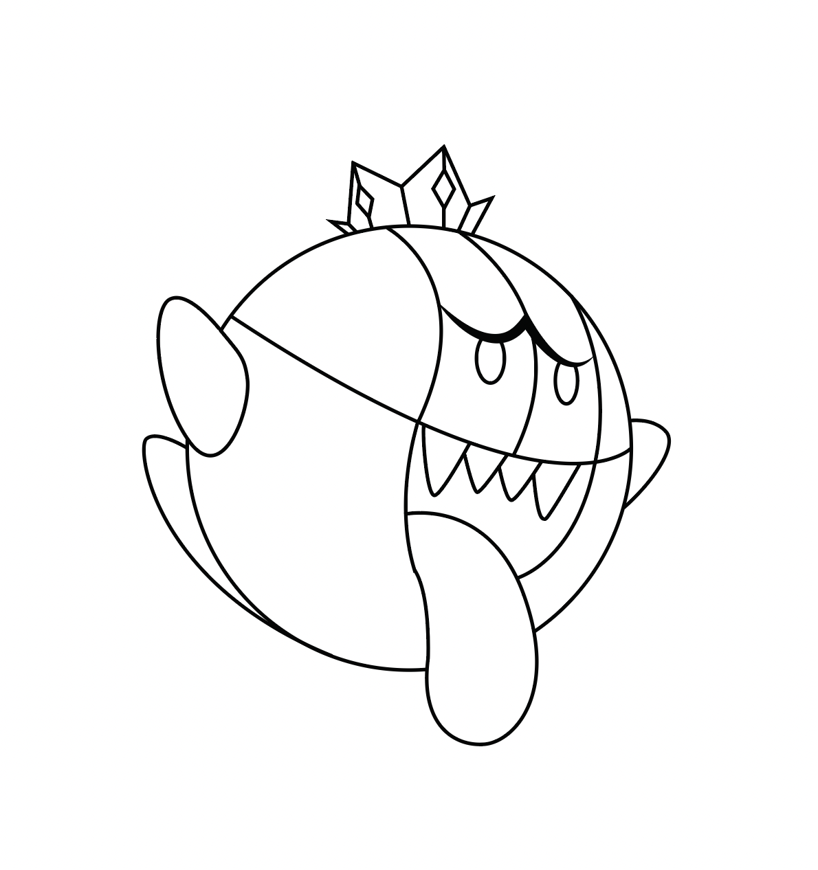 King Boo Inspired Stained Glass Pattern