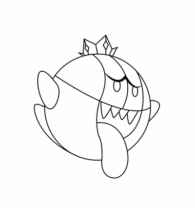 King Boo Inspired Stained Glass Pattern