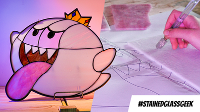King Boo Inspired Stained Glass Pattern