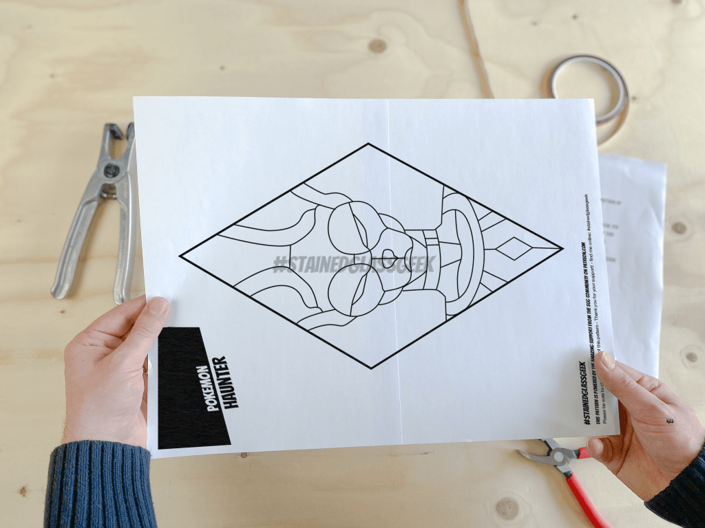Lord Beerus Inspired - Stained Glass Pattern