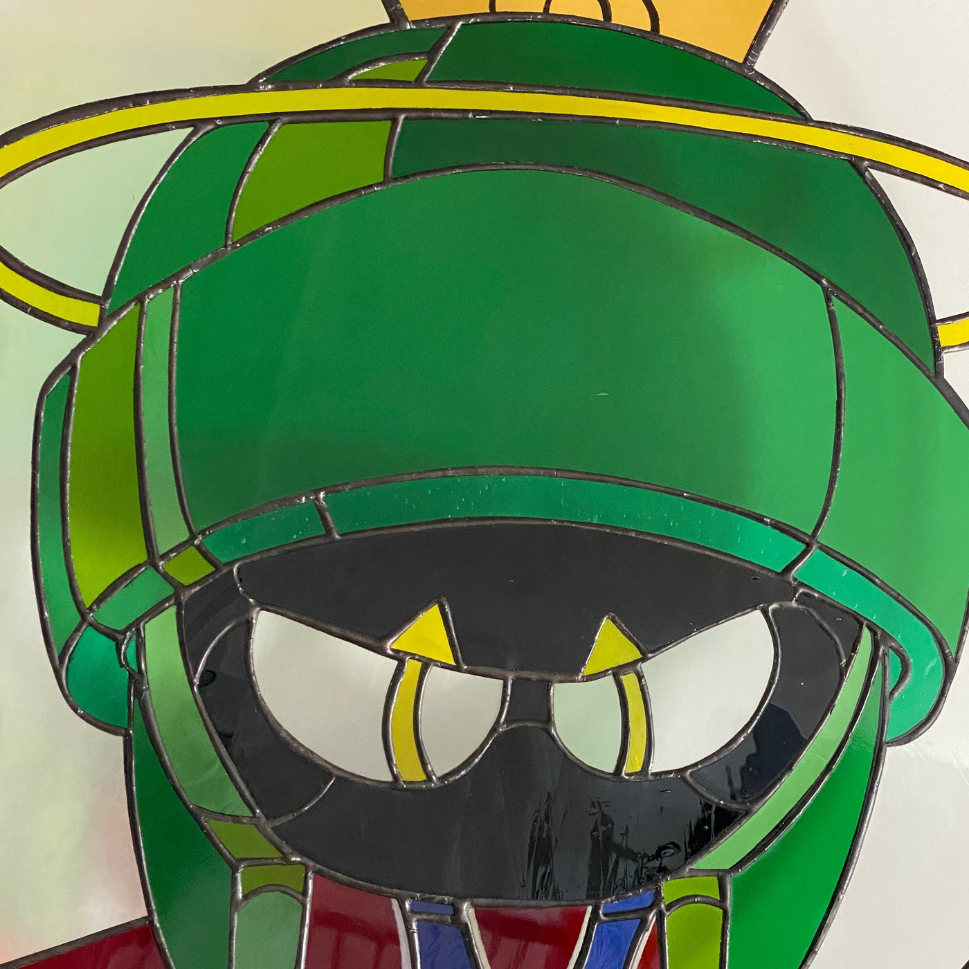 Marvin The Martian Round Stained Glass Suncatcher 5
