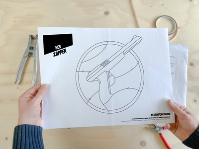 NES Zapper Stained Glass Pattern 1