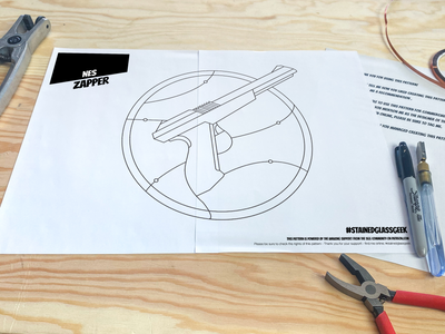 NES Zapper Stained Glass Pattern 2