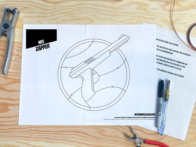 NES Zapper Stained Glass Pattern