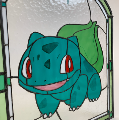 Pokémon Bulbasaur Stained Glass Window 2