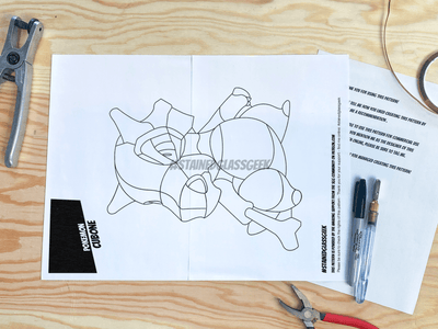pokemon cubone a3 stained glass pattern pdf