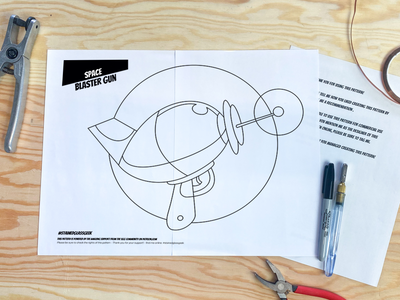 space blaster a3 stained glass pattern pdf