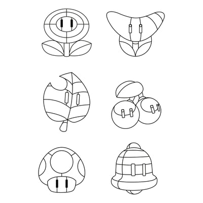 super mario themed stained glass pattern pack